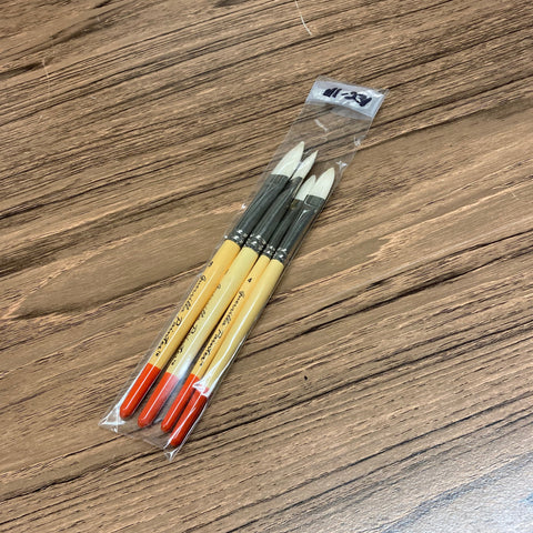 Guerrilla Painter Short Handled Brushes - Set of 4 Flats