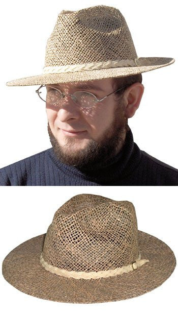 Straw Fedora Men's Hat
