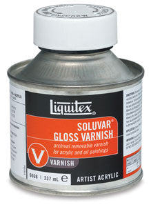 Liquitex Soluvar Gloss Varnish 8oz - Judsons Art Outfitters