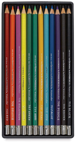 Kimberly® Watercolor Pencil - 12 Color Set